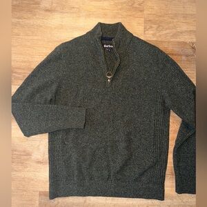 Barbour 1/4 zip wool sweater (s)